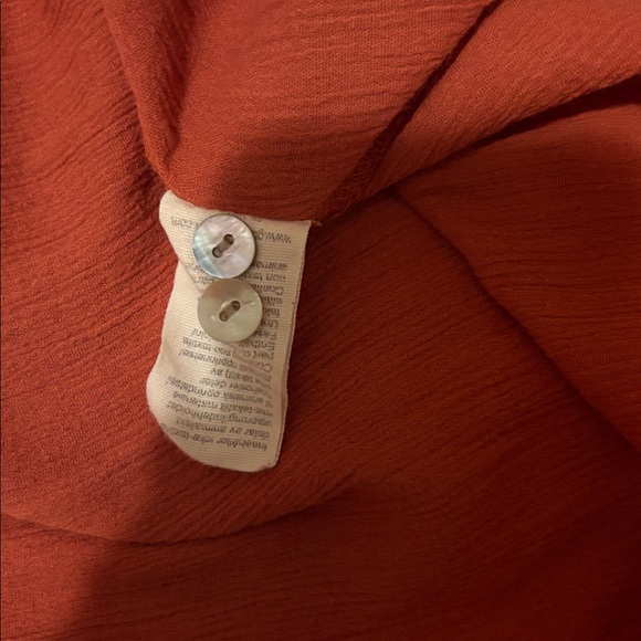 Gudrun Sjoden Rust Button-Down Dress with Pockets - Picture 10 of 12